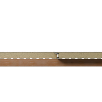Querschnitt einer verdeckten Verschraubung von Sandwichplatten Wand