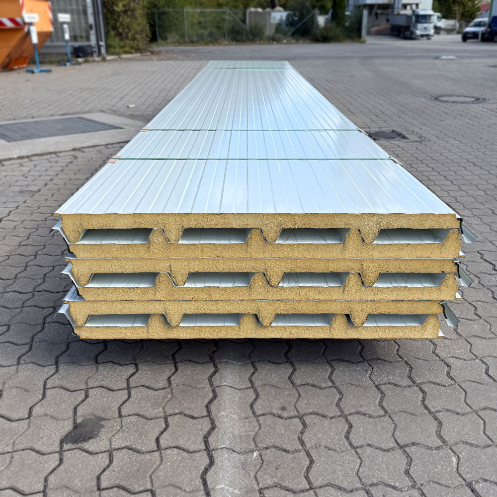 Paket #36 Sandwichplatten Dach 6 x 6,0 m Kernstärke 40 mm