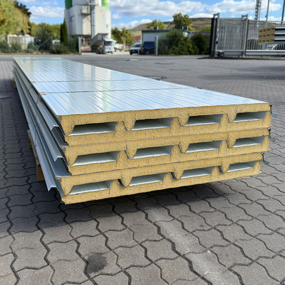 Paket #38 Sandwichplatten Dach 6 x 6,0 m Kernstärke 40 mm
