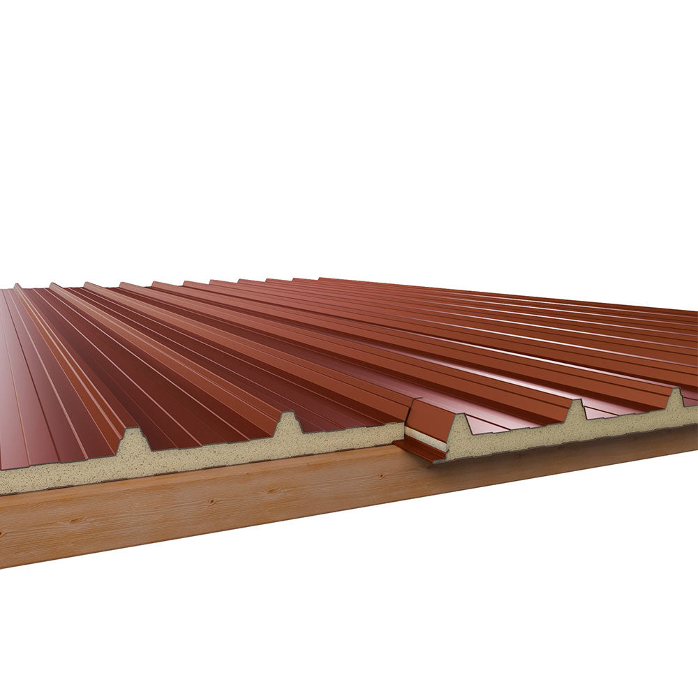 Paket #42 Sandwichplatten Dach 6 x 7,85 m Kernstärke 30 mm